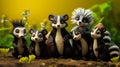 Cute and Stinky Claymation Skunk Family