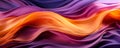 Hypnotic 3D Wave in Bright Gold and Purple Gradient Abstract Silk Background Royalty Free Stock Photo