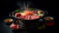 Indulge in the Deliciousness of Shabu-Shabu food photography. Generative AI