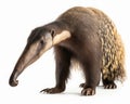 photo of anteater isolated on white background. Generative AI