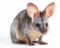 photo of bilby macrotis lagotis isolated on white background. Generative AI Royalty Free Stock Photo