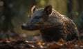 photo of bushpig in its natural habitat. Generative AI Royalty Free Stock Photo