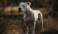 photo of Dogo Argentino in its natural habitat. Generative AI