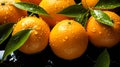 Pile of fresh mandarins healthy food and active lifestyle background wallpaper concept