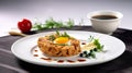 Savor the Flavor of Korean Jeon Perfect for Brunch. Food photography. Generative AI