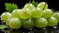 Top-View Gooseberry Pile Fresh Texture & Healthy Lifestyle