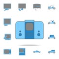 generation of televisions with acoustics color outline icon. One of the collection icons for websites, web design