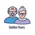 Generational and Retirement Icon set showing considerations - retirement