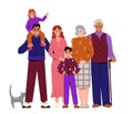 Generations of family vector concept