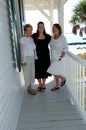 Generations of women on porch Royalty Free Stock Photo