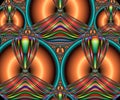 Generative abstract colorful fractal artwork