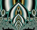 Generative abstract colorful fractal artwork