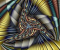 Generative abstract colorful fractal artwork