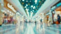 Generative AI Abstract blur and defocus shopping mall in department store interior for background business concept Royalty Free Stock Photo