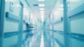 Generative AI Abstract blurred hospital and clinic interior for background business concept. Royalty Free Stock Photo