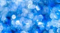 Generative AI Abstract bokeh lighting background Festive abstract blue background with bokeh defocused lights and Royalty Free Stock Photo