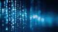 Generative AI Abstract Digital Binary Code Stream Illustrating Data Information Technology and Futuristic Concepts Royalty Free Stock Photo