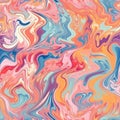 Generative AI Abstract Hand Drawing Psychedelic- Royalty Free Stock Photo