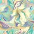 Generative AI Abstract Hand Drawing Psychedelic- Royalty Free Stock Photo