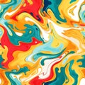 Generative AI Abstract Hand Drawing Psychedelic- Royalty Free Stock Photo