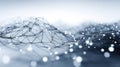 Generative AI Abstract Network Connection Modern Technology Background with Interconnected Lines and Nodes for Sci Royalty Free Stock Photo