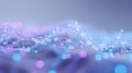 Generative AI Abstract Network Connection with Nodes and Lines Representing Data Flow and Futuristic Technology bu Royalty Free Stock Photo
