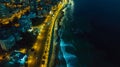 Generative AI Aerial view of TelAviv coastline Israel business concept. Royalty Free Stock Photo