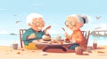 Generative AI Aged Married Couple Making-