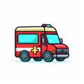 Generative AI Ambulance Medical Staff Service- Royalty Free Stock Photo