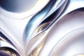 An amazing silver background.Silver Symphony. The Shimmering Liquid Elegance. Generative AI