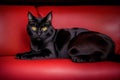 A beautiful black cat. Shadows and Whispers. The Enchanting Allure of the Black Cat. Generative AI Royalty Free Stock Photo