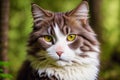 A beautiful cat. Feline Charm. The Enigmatic World of Cats. Generative AI