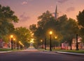 Carondelet neighborhood in St. Louis, Missouri USA.