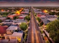 Donaldson Terrace neighborhood in San Antonio, Texas USA. Royalty Free Stock Photo