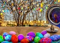 Easter Holiday Scene in Laredo,Texas,United States.