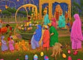 Easter Holiday Scene in Sahiwal,Punjab,Pakistan.