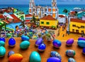 Easter Holiday Scene in Salvador,Bahia,Brazil.