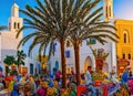 Easter Holiday Scene in Sfax,Sfax,Tunisia. Royalty Free Stock Photo