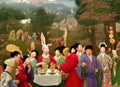 Easter Holiday Scene in Shangrao,Jiangxi,China. Royalty Free Stock Photo