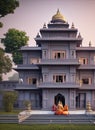 Fictional Mansion in Akola, Mah?r?shtra, India. Royalty Free Stock Photo