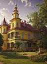 Fictional Mansion in Chernivtsi, Chernivetsâka Oblastâ, Ukraine.
