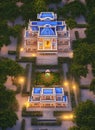 Fictional Mansion in Cuttack, Odisha, India. Royalty Free Stock Photo