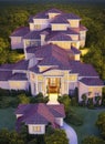Fictional Mansion in Deltona, Florida, United States. Royalty Free Stock Photo