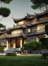 Fictional Mansion in Foshan, Guangdong, China.