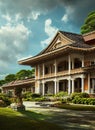 Fictional Mansion in Kagoshima, Kagoshima, Japan.