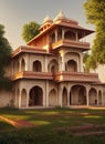 Fictional Mansion in Karnal, Hary?na, India. Royalty Free Stock Photo