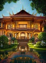 Fictional Mansion in Nonthaburi, Nonthaburi, Thailand.