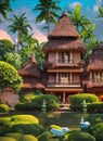 Fictional Mansion in Palu, Sulawesi Tengah, Indonesia.