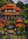 Fictional Mansion in Prabumulih, Sumatera Selatan, Indonesia.