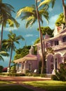 Fictional Mansion in Road Town, , British Virgin Islands.